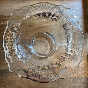 SILVER OVERLAY | serving bowl
